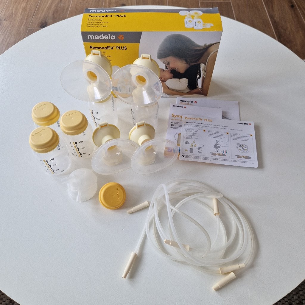 Medela Symphony dubbele kolfset 21 en 24 mm, Medela, Borstkolf, Ophalen of Verzenden, Zo goed als nieuw