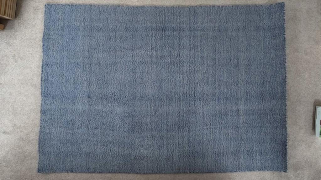 Blauw vloerkleed IKEA 133x195, Huis en Inrichting, Stoffering | Tapijten en Kleden, Ophalen, Gebruikt, 100 tot 150 cm, Blauw