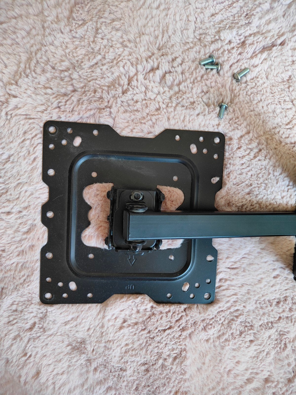 Zwarte TV Muurbeugel - Verstelbaar en Stevig, Ophalen