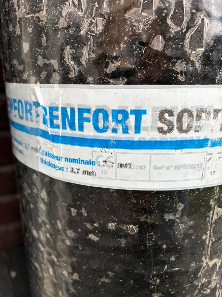 16 meter bitumen dakbedekking Soprema Sopralene, Overige materialen, Zwart, Ophalen of Verzenden, Zo goed als nieuw