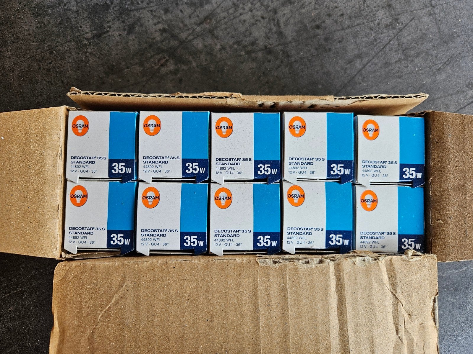 Osram Decostar 35W Halogeenlamp GU4 - Nieuw in doos, 30 tot 60 watt, Halogeen (gloei)lamp, Nieuw, Bipin of Steekvoet