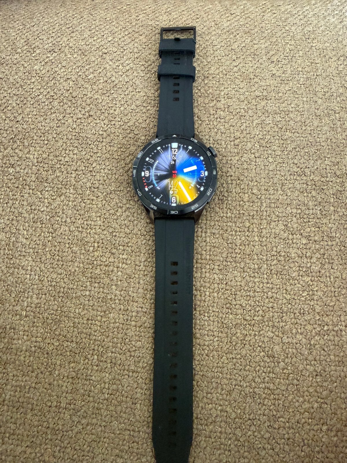Huawei Watch GT 4, Zwart, IOS, Ophalen of Verzenden, Zo goed als nieuw