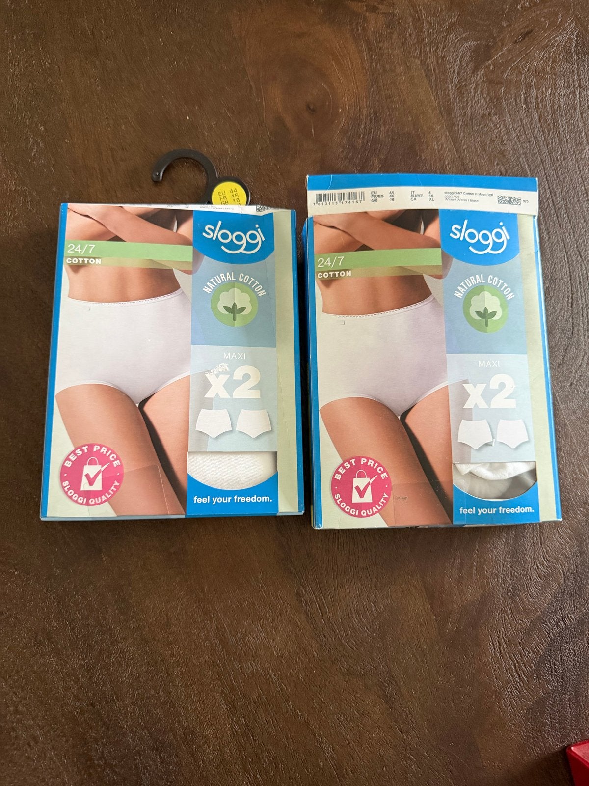 2 x Sloggi 24/7 Cotton Maxi Slips - Maat 44 (2 stuks), Ophalen of Verzenden, Wit, Slip