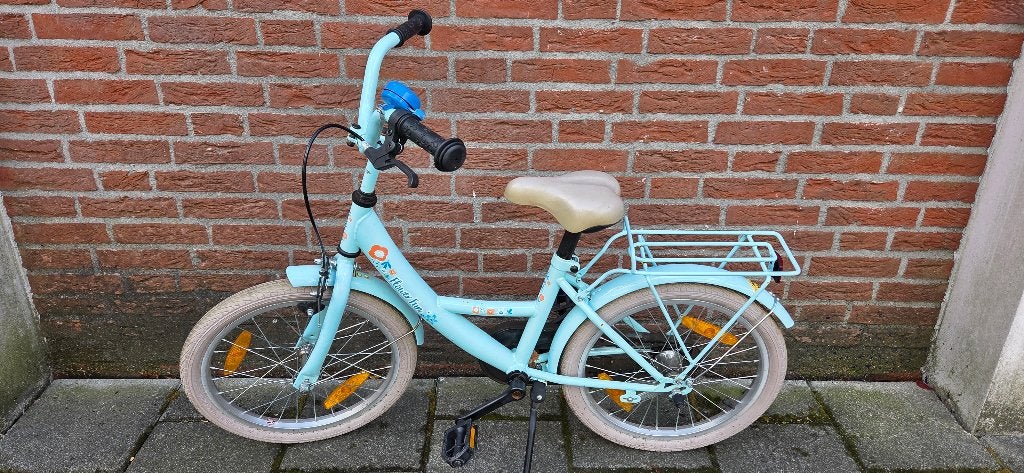 Kinderfiets, Ophalen, Terugtraprem, Bike Fun Kids "Flower Fun", 16 tot 20 inch