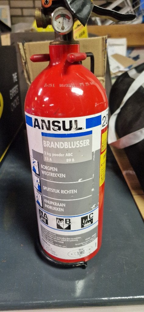 ANSUL Brandblusser 2 kg poeder ABC - Gebruikt, Ophalen of Verzenden, Gebruikt