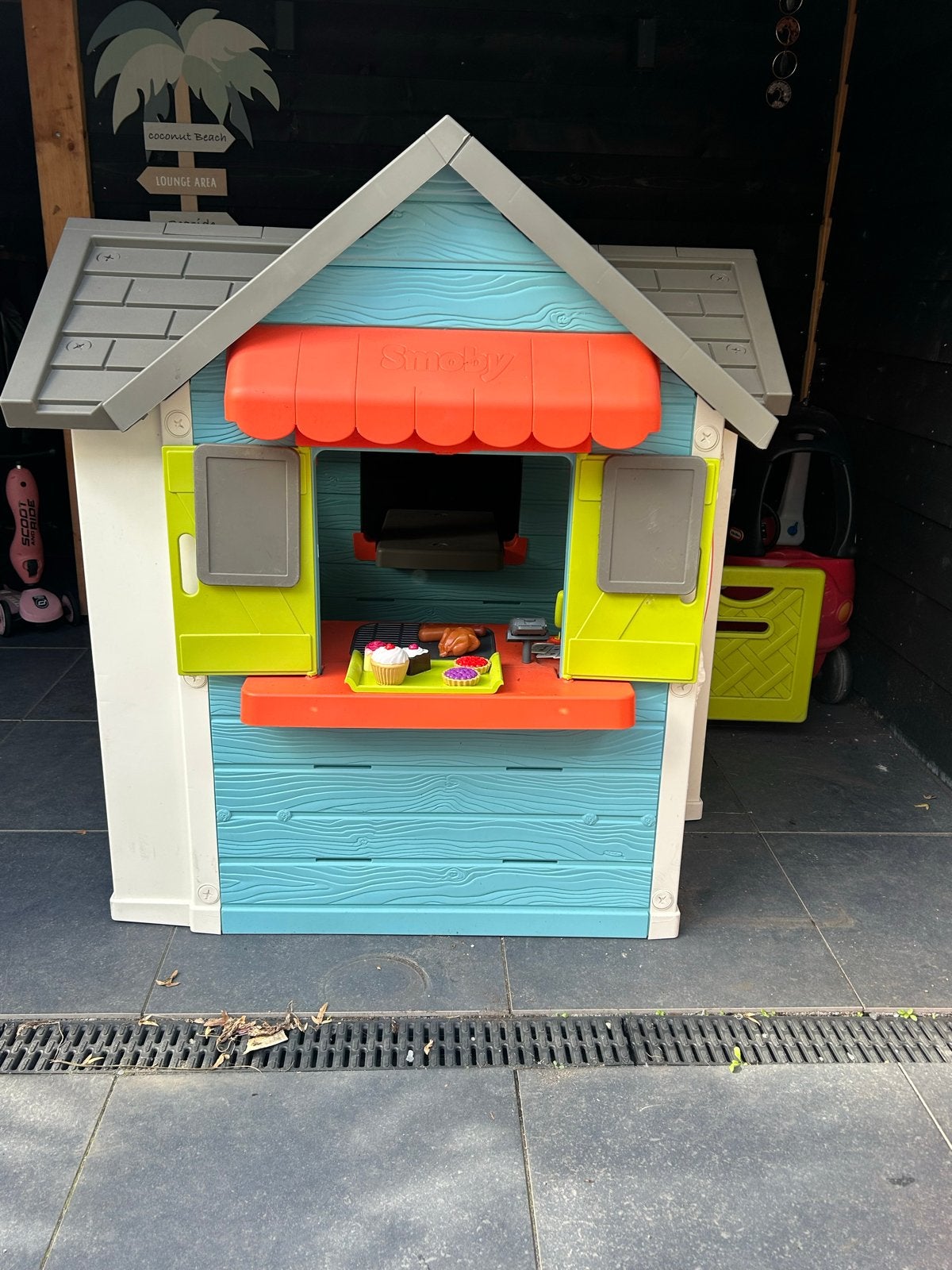 Smoby Chefhouse Speelhuis met Picknicktafel en Accessoires, Ophalen, Zo goed als nieuw, Kunststof