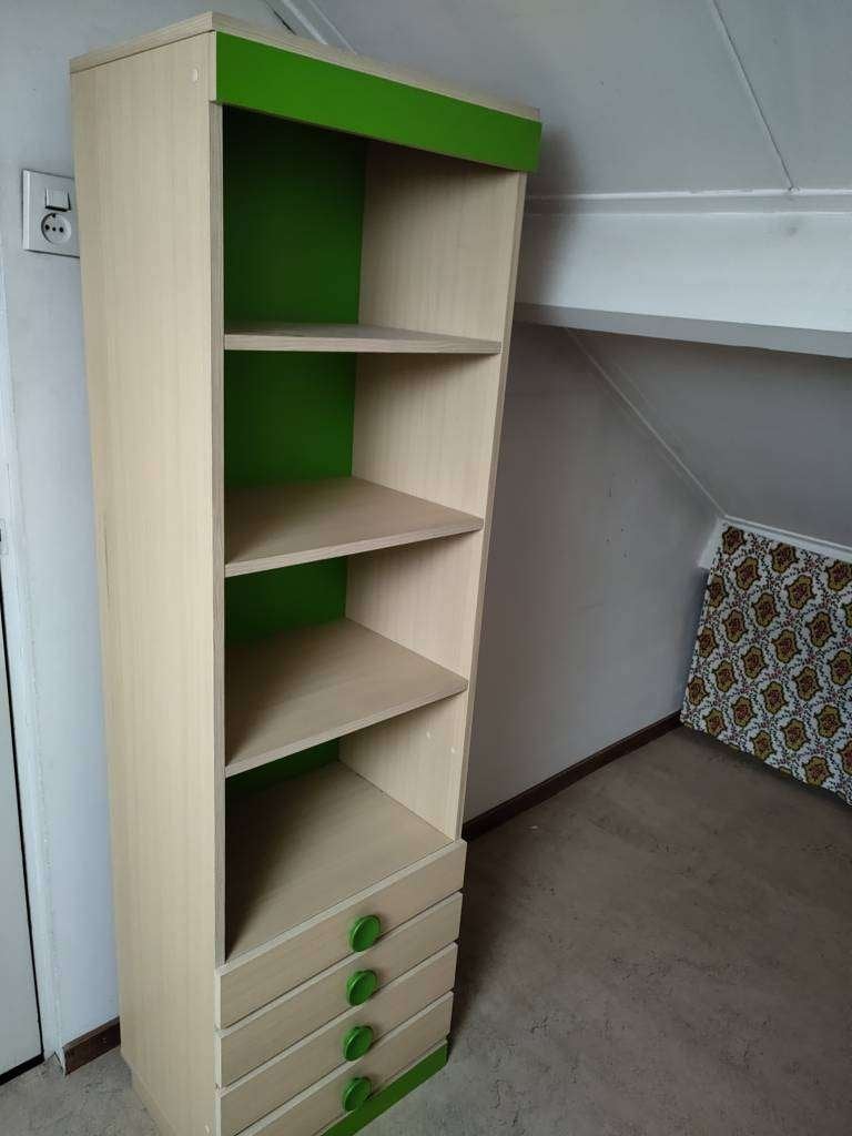 Jaren 70 opbergkast, Huis en Inrichting, Kasten | Boekenkasten, Ophalen, Minder dan 50 cm, Gebruikt, Met lade(s)