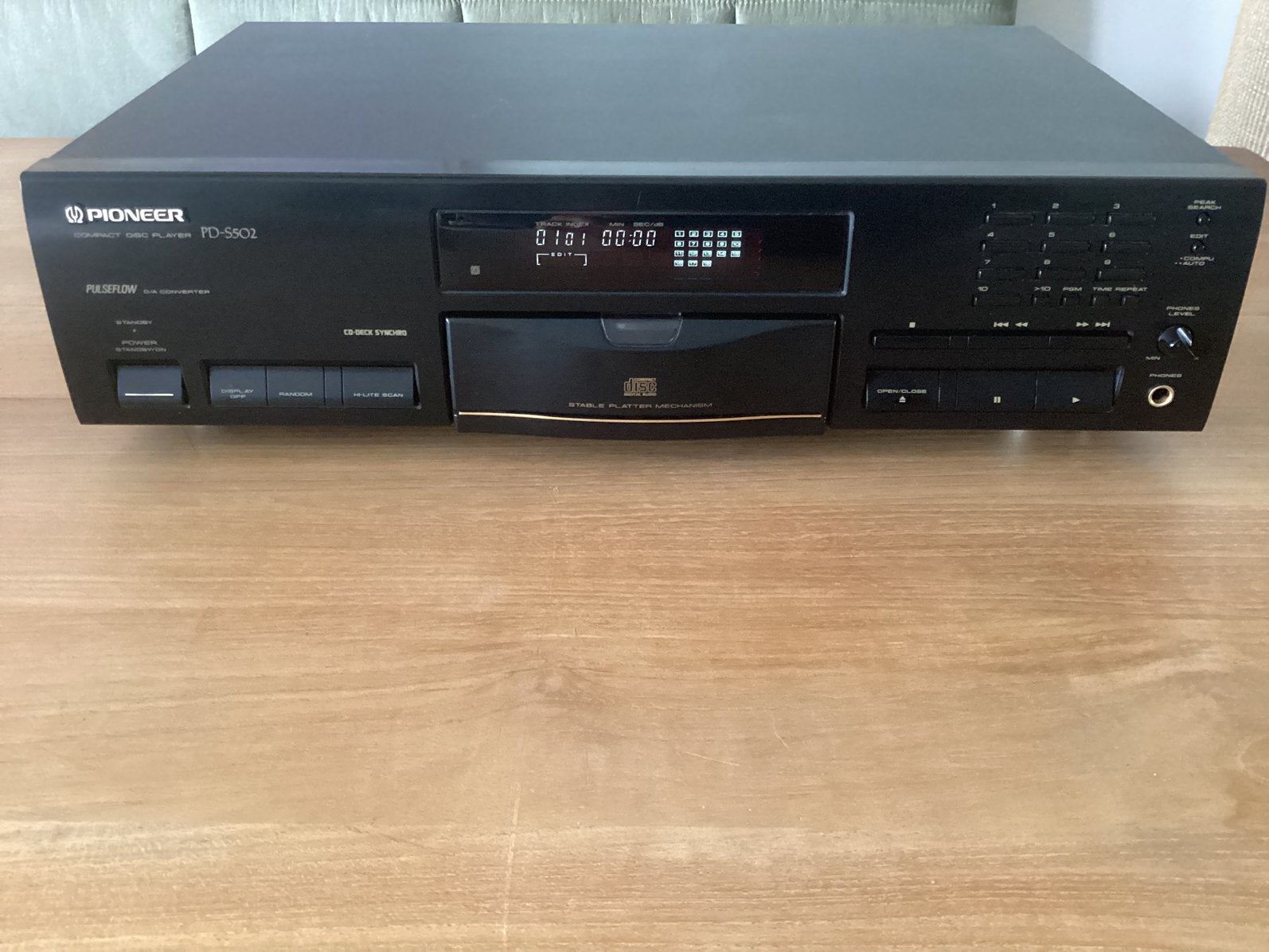 Pioneer PD S502 met Stable Platter Mechanism + orig remote, Audio, Tv en Foto, Cd-spelers, Ophalen of Verzenden, Gebruikt, Pioneer