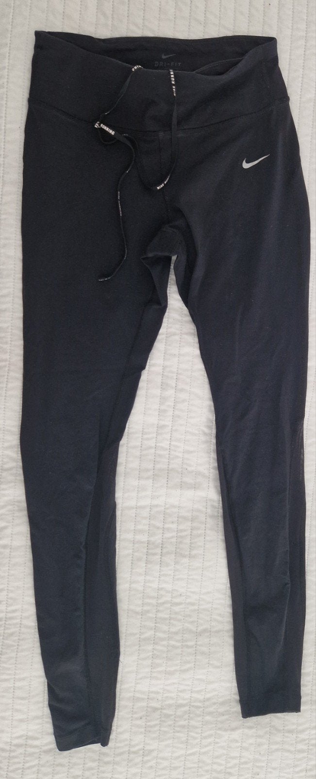 Nike running dri fit legging broek maat s strech jogging, Verzenden, Zwart, Nike, Maat 36 (S)