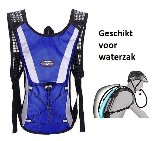 Rugzak geschikt voor waterzak mtb racefiets rugtas blauw, Ophalen of Verzenden, Nieuw, Overige typen