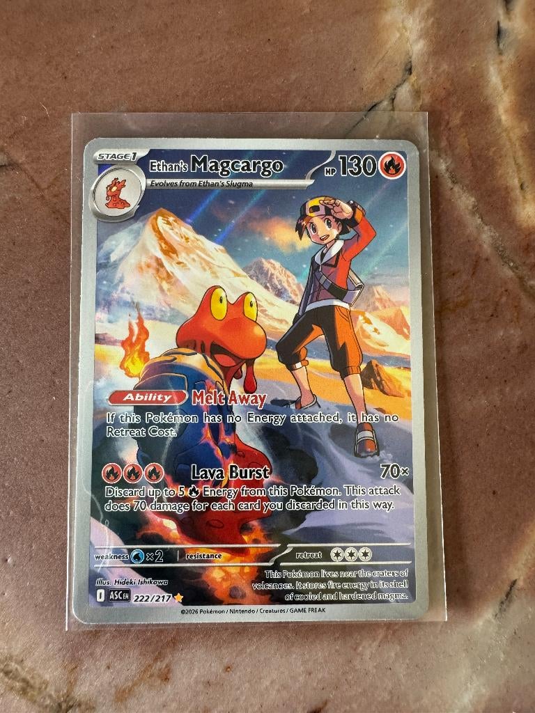 Ethan's Magcargo (ASC 222) Ascended Heroes Pokémon, Ophalen of Verzenden, Nieuw, Losse kaart