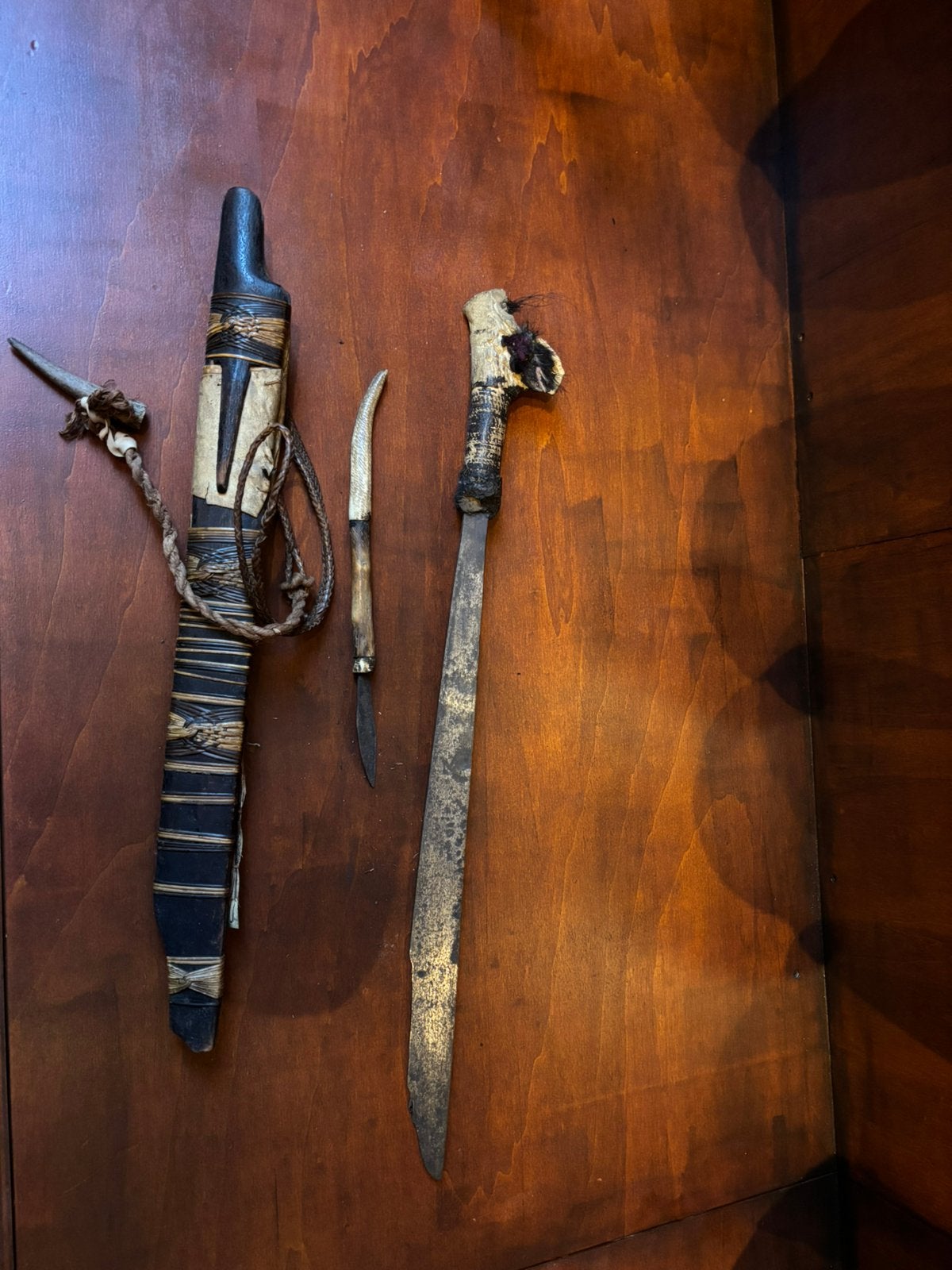 Dayak Kalimantan pedang zwaard/sabel, Ophalen of Verzenden, Indonesië, Gemerkt, 75 cm