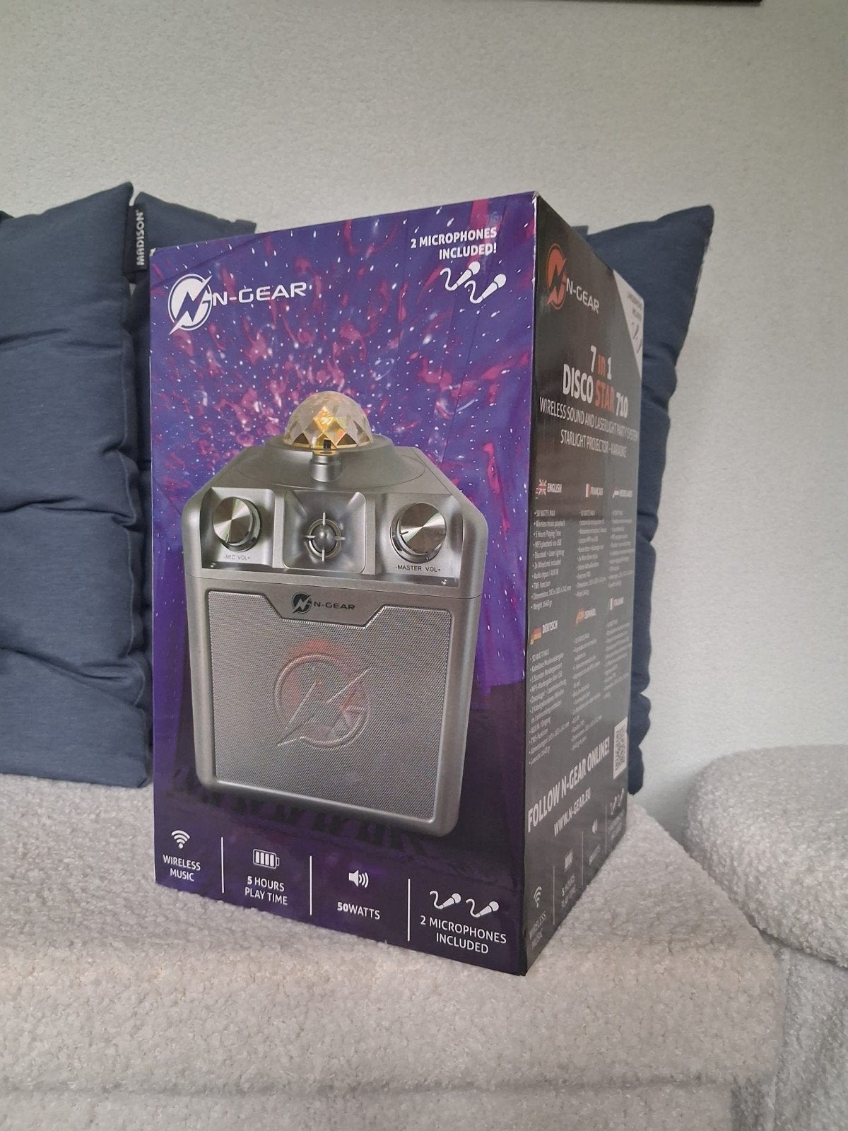 N-Gear Disco Star 710 Karaoke Set - Nieuw in doos, Ophalen, Nieuw, Complete set