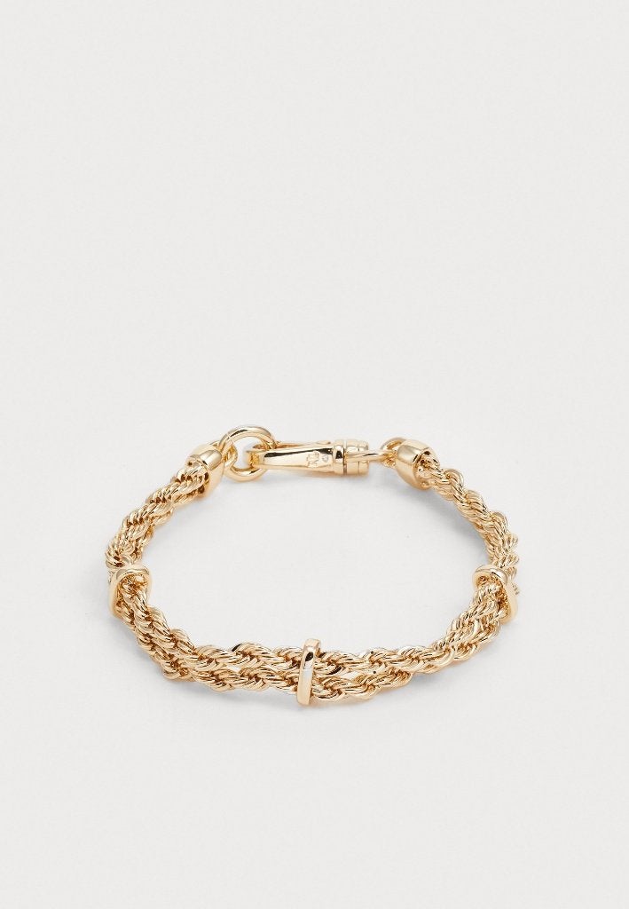 NIEUW Lauren Ralph Lauren ROW ROPE Flex goudkleurige armband, Sieraden, Tassen en Uiterlijk, Armbanden, Verzenden, Nieuw, Goud