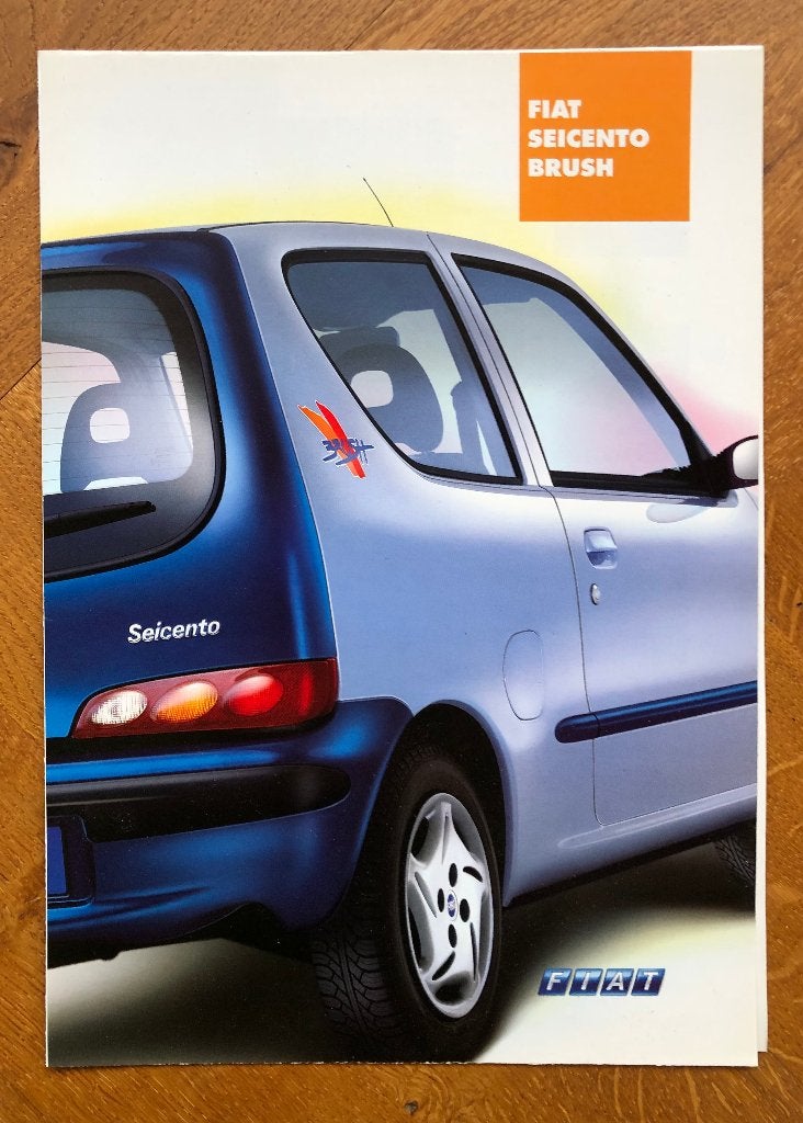 Fiat Seicento Brush vouwfolder 2002, Nieuw, Ophalen of Verzenden, Overige merken, Fiat