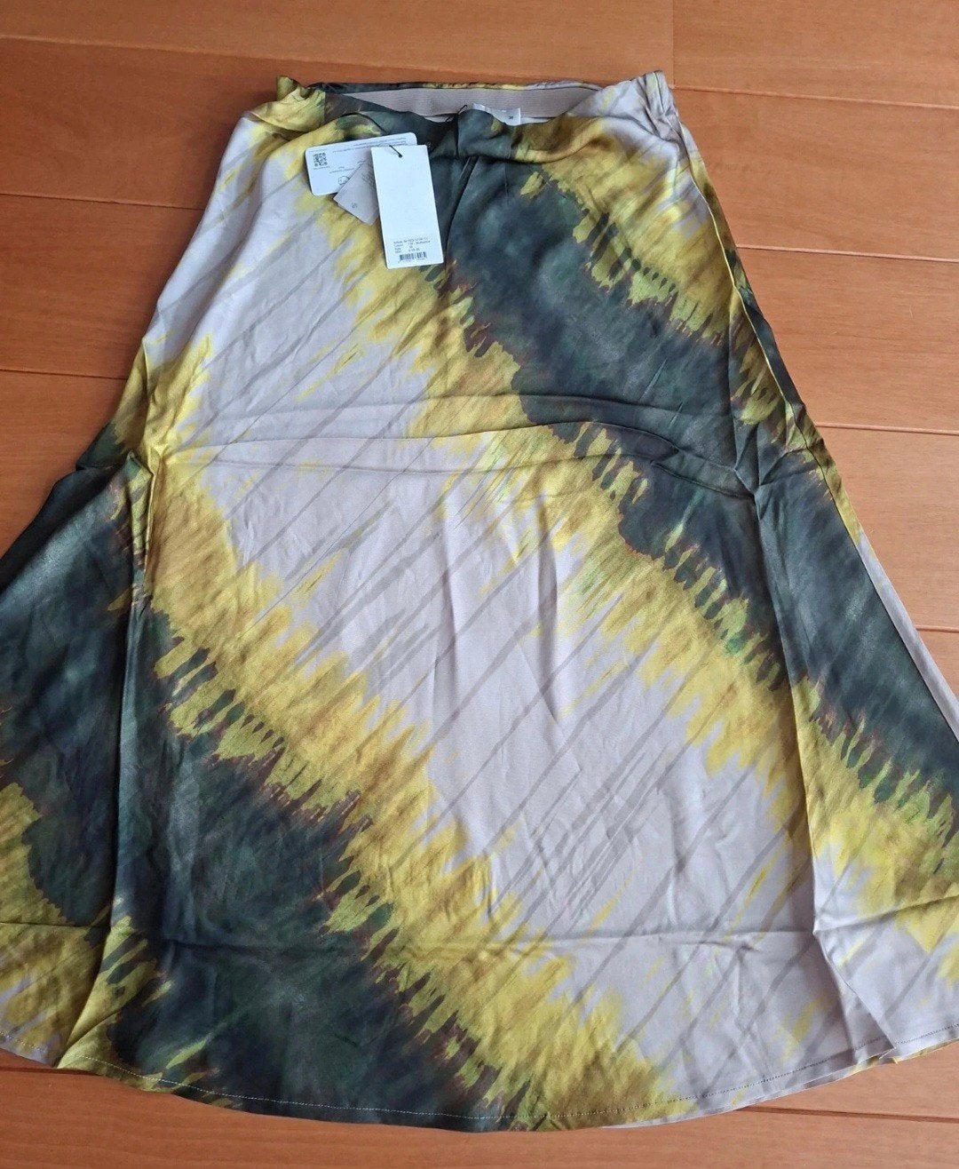 Summum Woman Viscose Rok Groen Geel Beige, Kleding | Dames, Maat 38/40 (M), Summum Woman, Nieuw, Ophalen of Verzenden