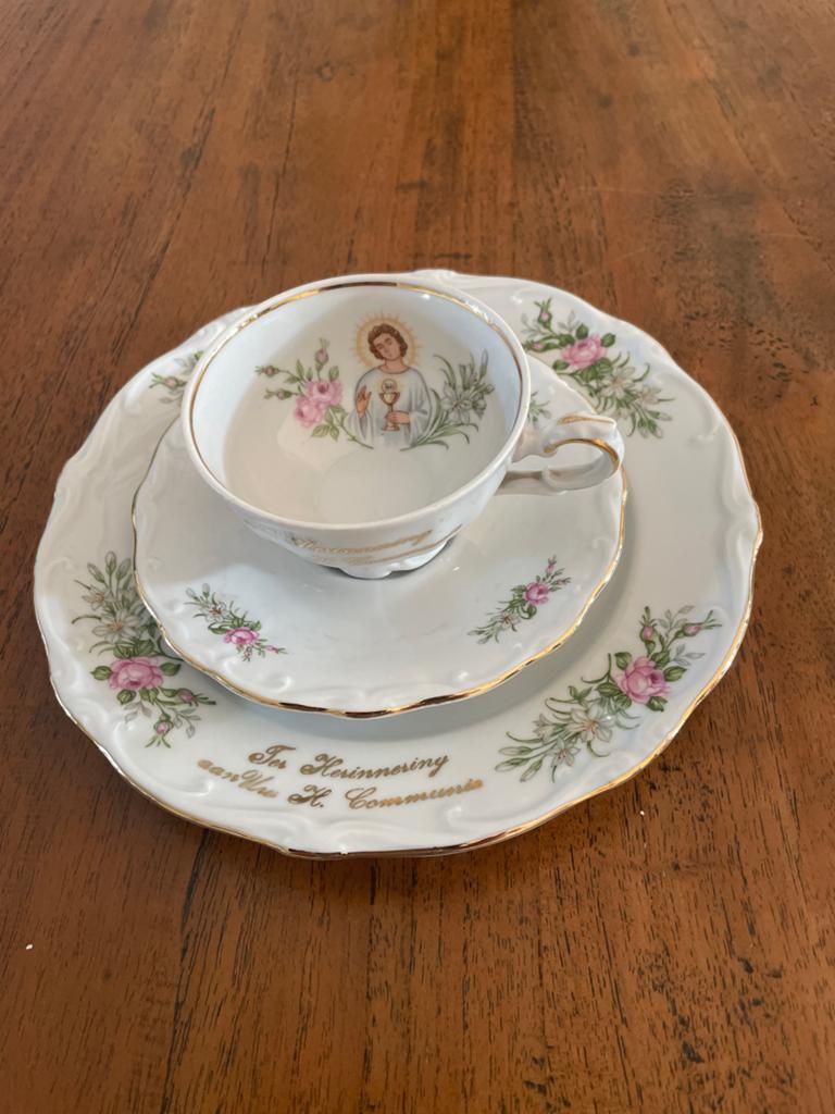 Vintage Communie Servies Bavaria - Kop, Schotel, Bord, Ophalen of Verzenden