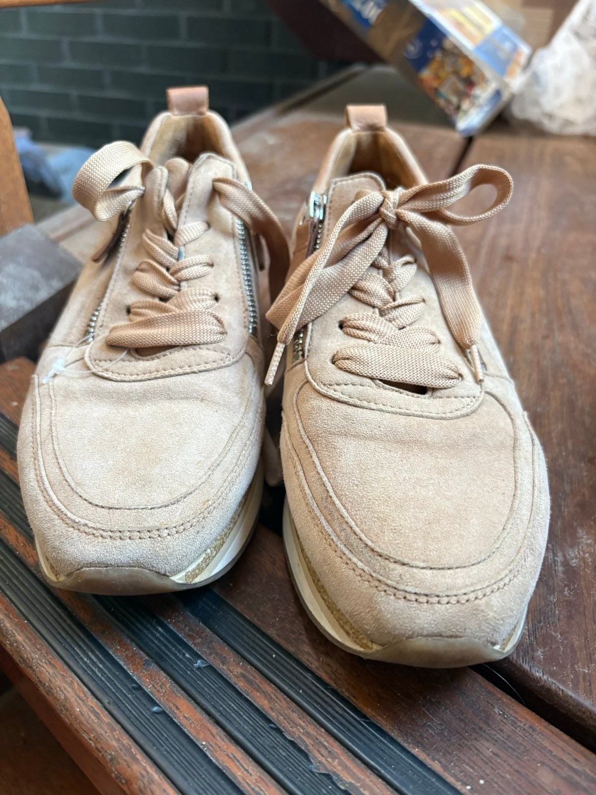 Gabor sneakers maat 38,5, Ophalen of Verzenden, Gedragen, Beige, Sneakers of Gympen