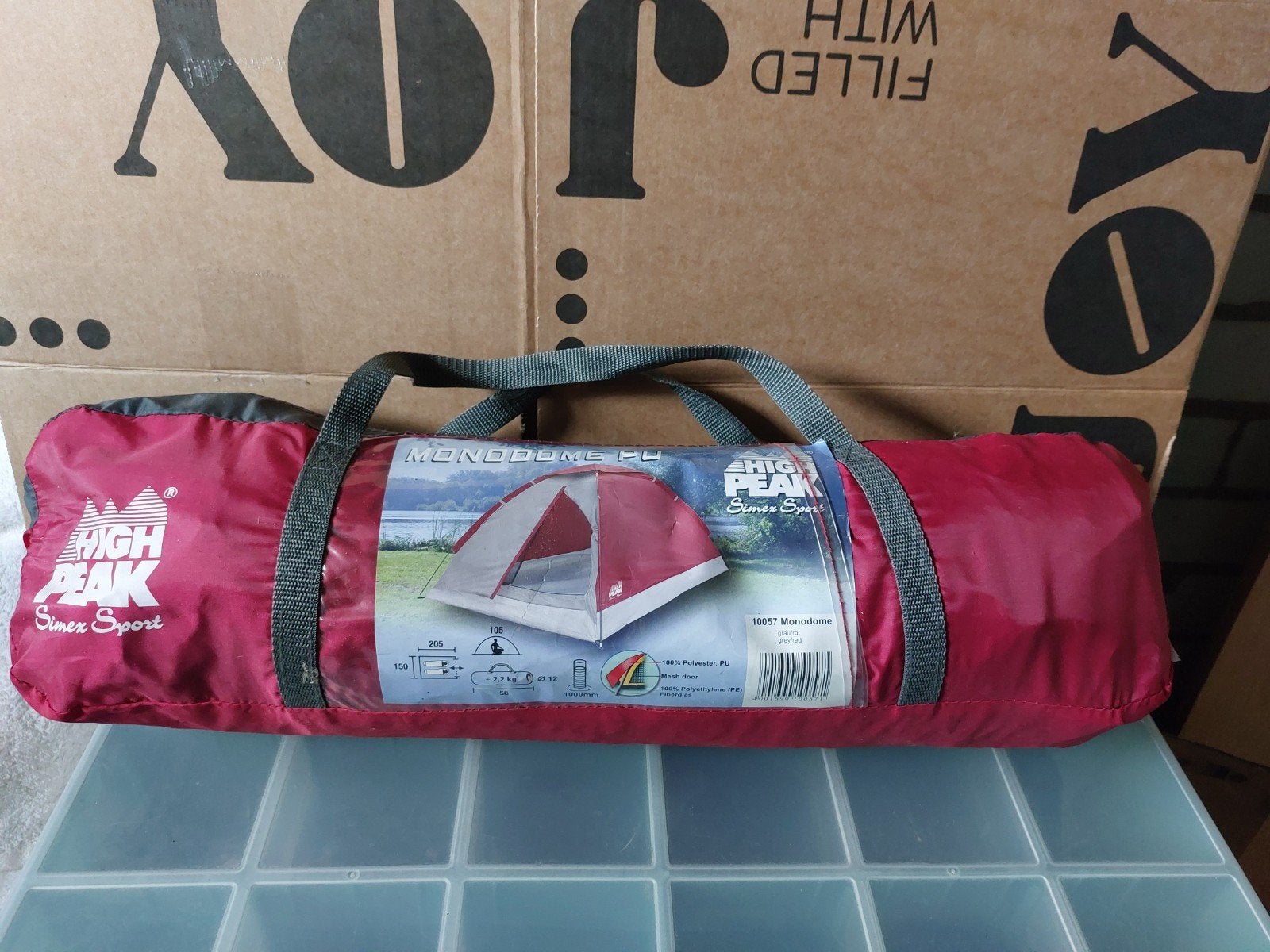 High Peak Monodome PU tent - 2 persoons, Ophalen of Verzenden, Zo goed als nieuw, Tot en met 2