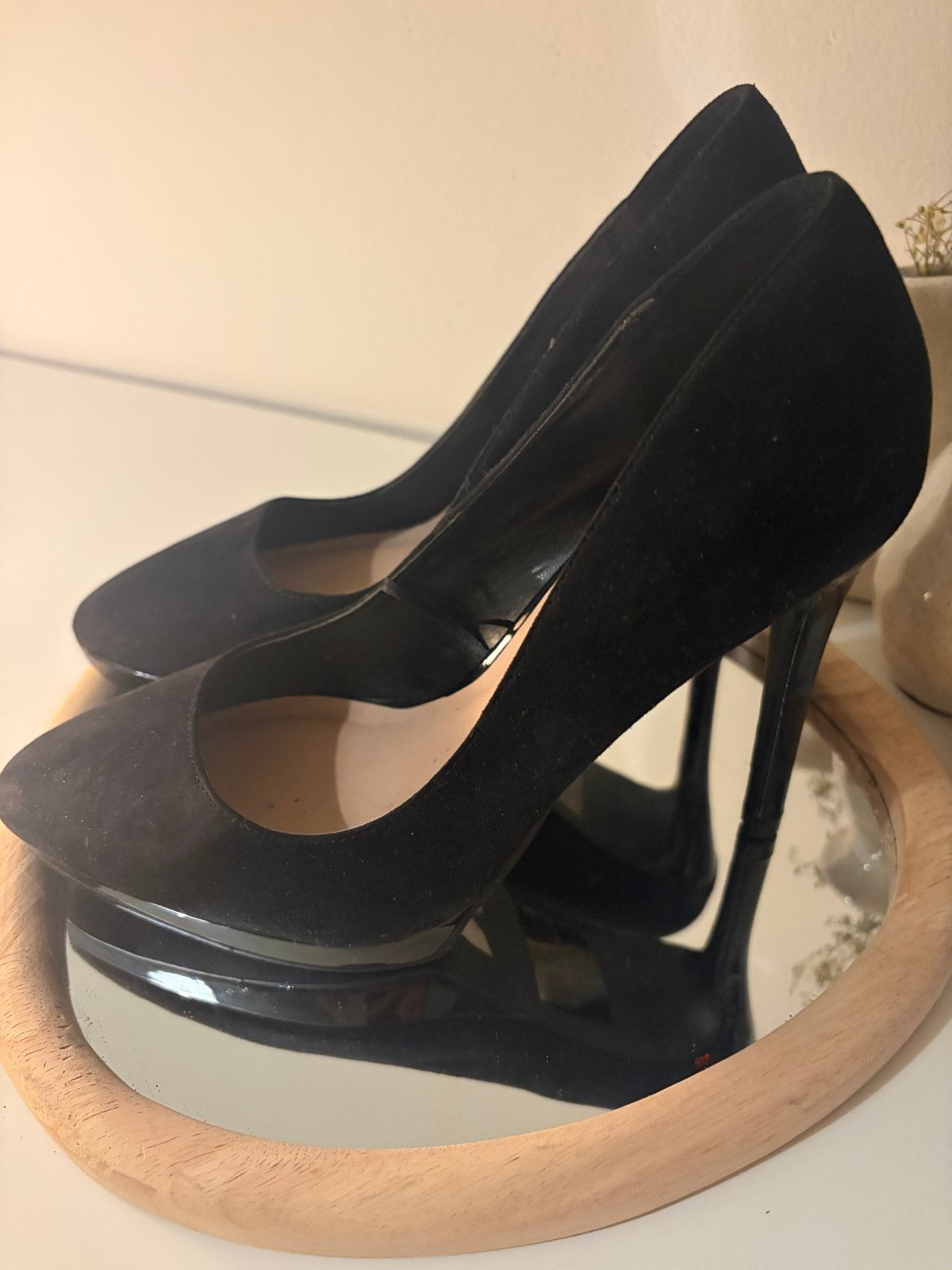 Zwarte pumps met hoge hak - Primark, Pumps, Zwart, Ophalen of Verzenden, Zo goed als nieuw