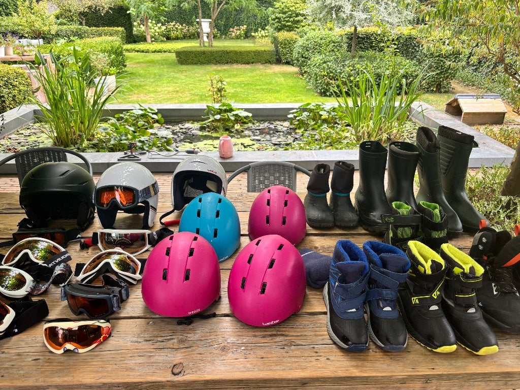 Ski helmen, brillen en schoenen, Ophalen, Ski's, Overige merken