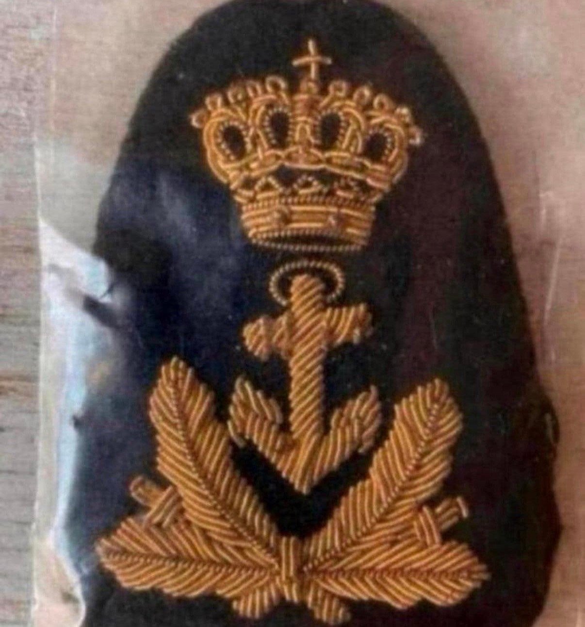 Marine Oude Pet Embleem Adelborst -1, Verzenden, Marine, Nederland, Embleem of Badge