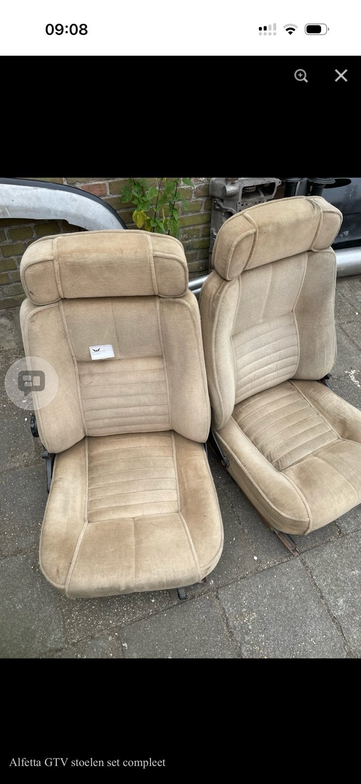 Alfetta GTV stoelen set, Ophalen of Verzenden, Alfa Romeo