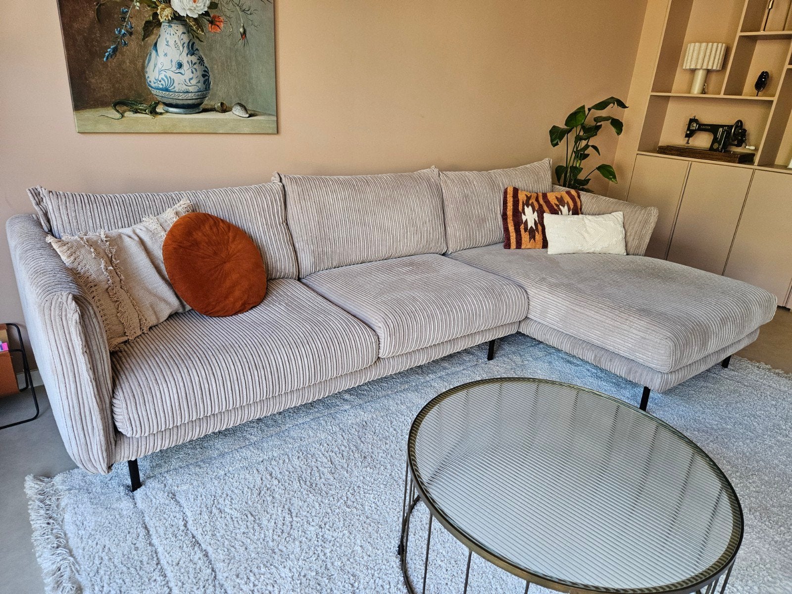 Hoekbank, Huis en Inrichting, Banken | Bankstellen, Ophalen, 250 tot 300 cm, Gebruikt, Hoekbank