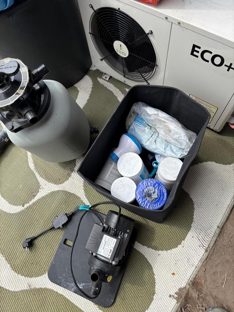 Zwembad 2x3m met 3kW warmtepomp en accessoires, Ophalen, Zo goed als nieuw, Verwarming