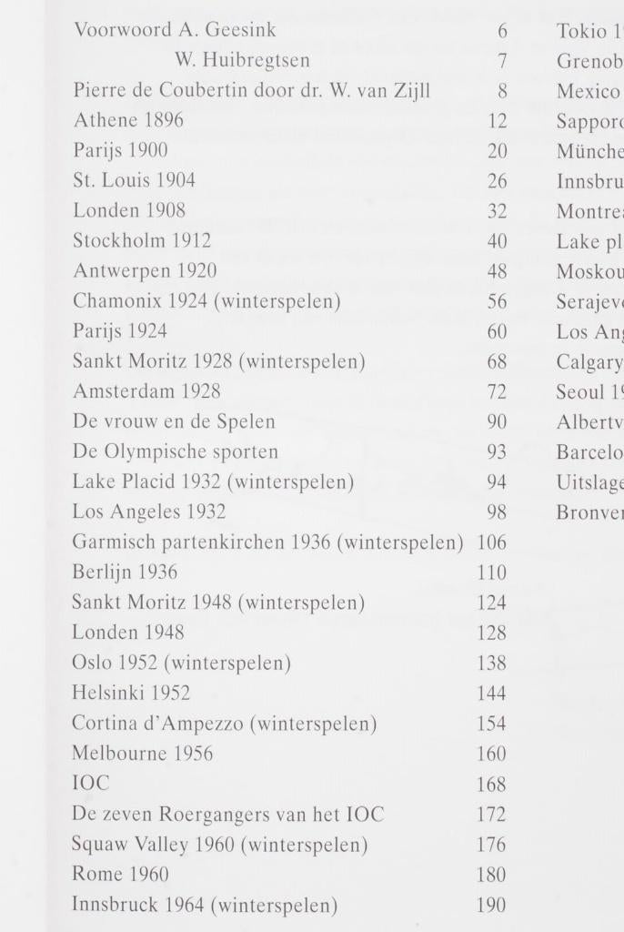 Kroniek van de Olympische Spelen (1992), Boeken, Verzenden, Zo goed als nieuw