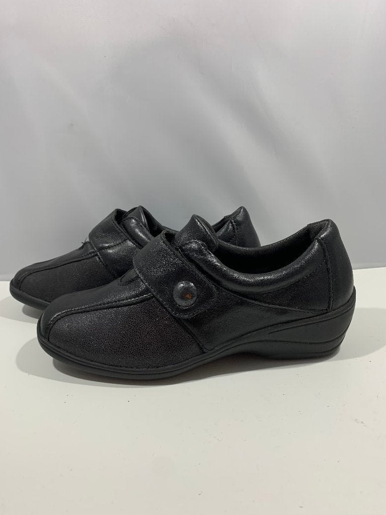 Nelson,mt 38 j (wijd)comfortabele schoen voor de brede voet, Schoenen met lage hakken, Verzenden, Zwart, Zo goed als nieuw