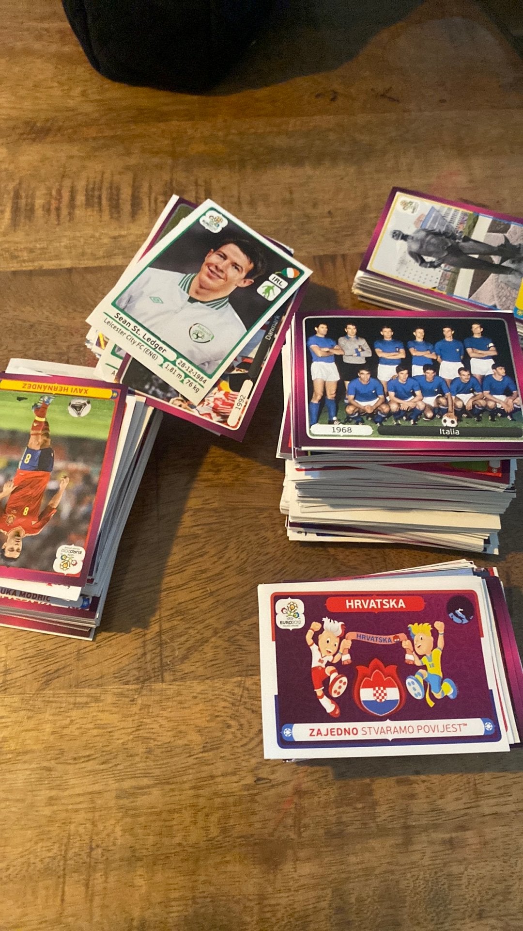 Panini voetbal stickers 2012, Ophalen of Verzenden, Zo goed als nieuw, Meerdere stickers