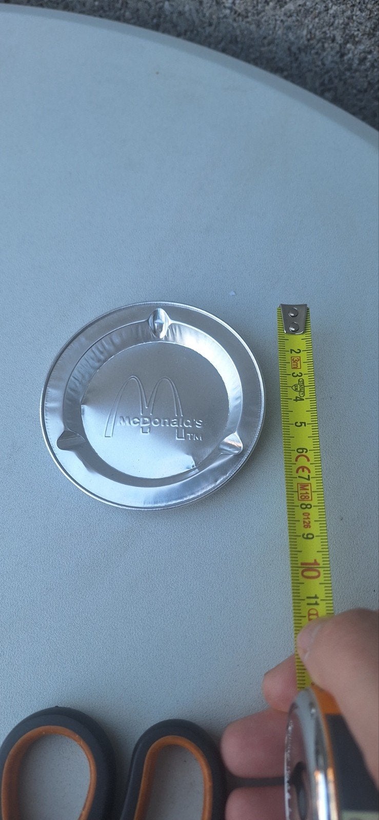 McDonald's aluminium asbak (27426), Gebruiksvoorwerp, ., Ophalen of Verzenden, Zo goed als nieuw