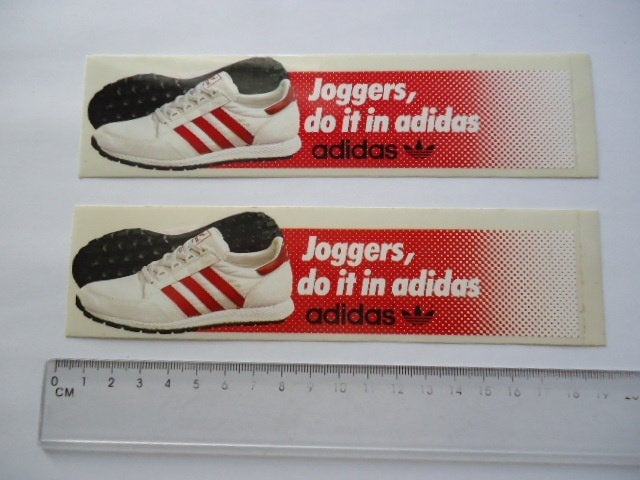 sticker oud ADIDAS ® origineel vintage plastic sportschoen, Verzenden, Zo goed als nieuw, Bedrijf of Vereniging