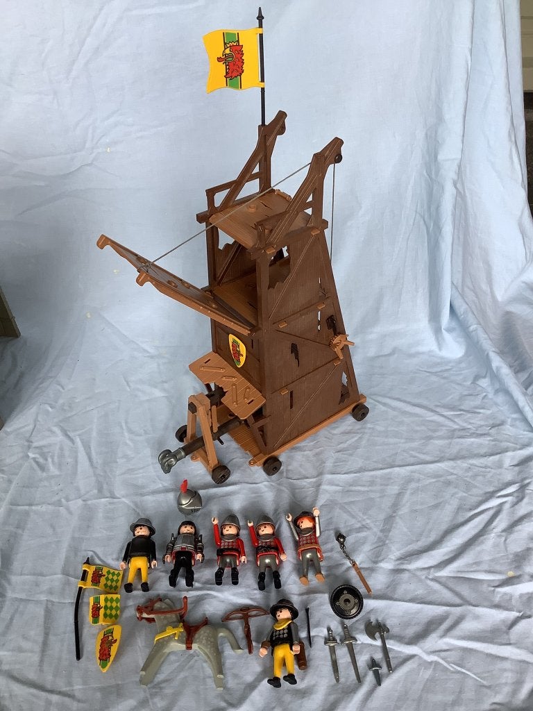 Playmobil 3123 B, Ridders Belegeringstoren Stormram, Ophalen of Verzenden, Gebruikt, Complete set