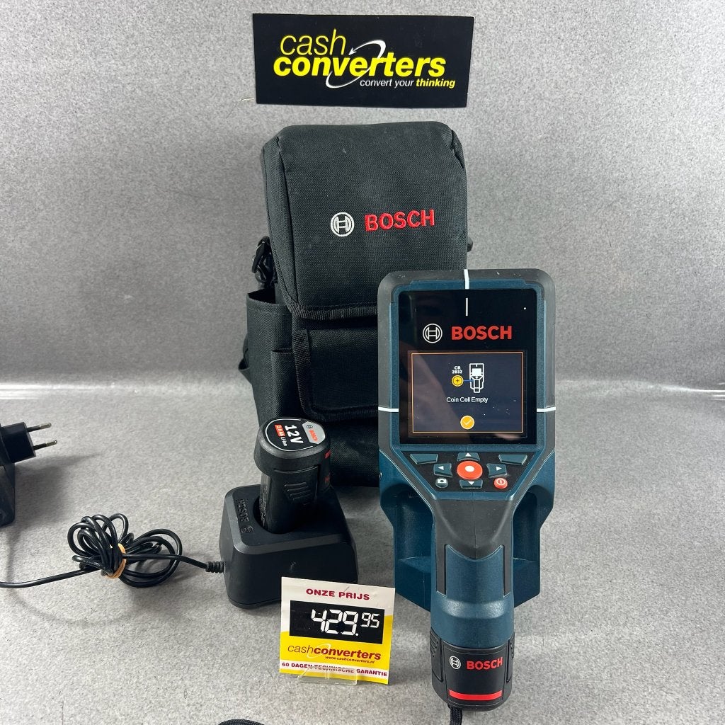 Bosch D-Tect 200 C muurscanner | tas, lader,2accu's | 410018, Ophalen of Verzenden, Gebruikt, Overige meters
