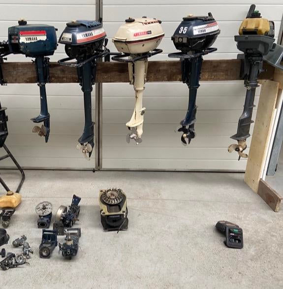 Onderdelen kleine Yamaha 2-takt, Ophalen, Gebruikt, Motor en Techniek, Motorboot