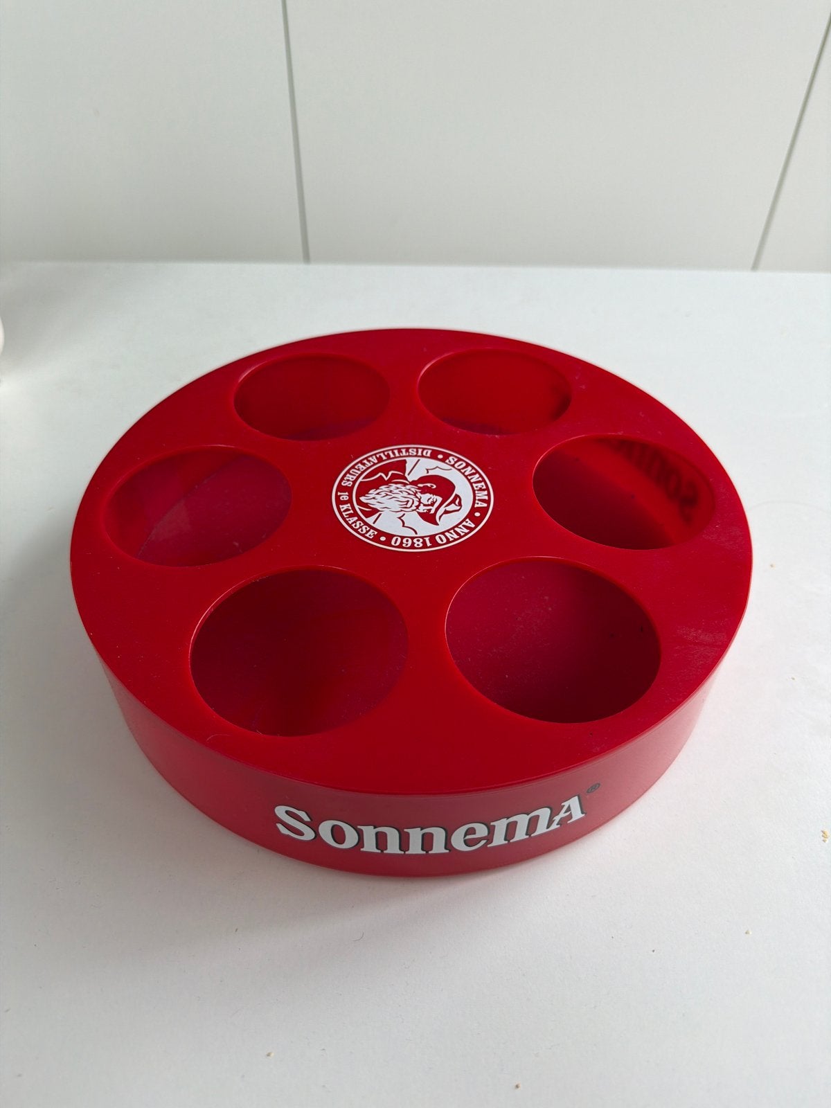 Sonnema glazen Houder Rood, Gebruikt, Overige stijlen, Kunststof, Ophalen of Verzenden