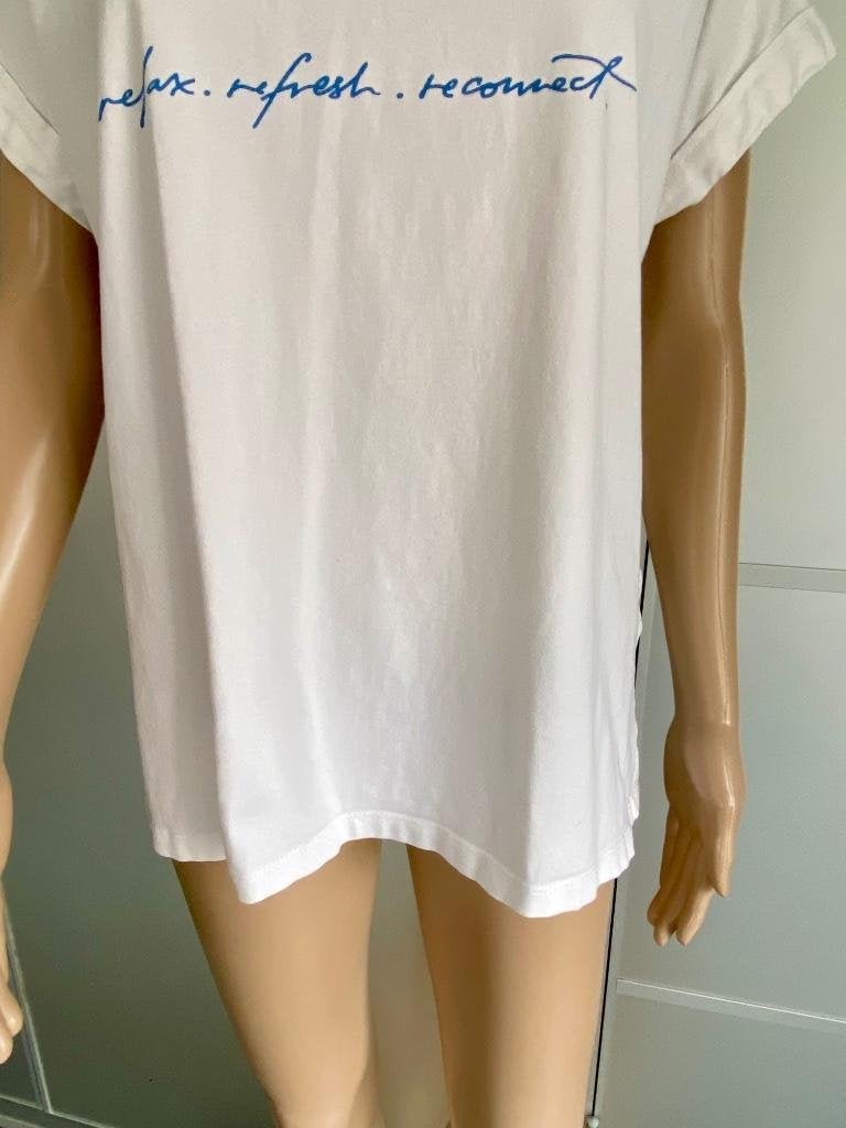 i379 Maicazz maat L=42 T-shirt top gebroken-wit, Wit, Maat 42/44 (L), Ophalen of Verzenden, Korte mouw