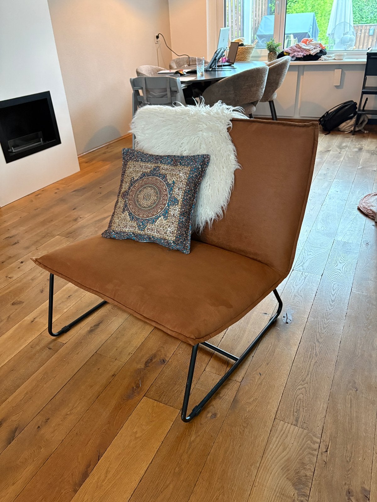 Stoel - Fauteuil James, Huis en Inrichting, Fauteuils, Ophalen, Zo goed als nieuw, Minder dan 75 cm, 50 tot 75 cm