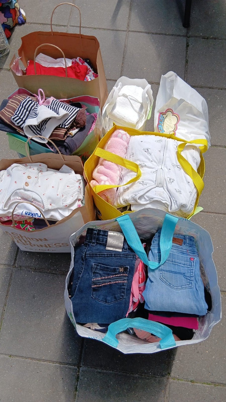 Grote partij kinderkleding maten 50 t/m 134, Ophalen, Zo goed als nieuw, Overige maten