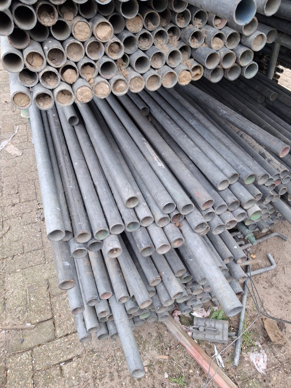 steigerklemmen steigerbuizen, Tuin en Terras, Ophalen, IJzer