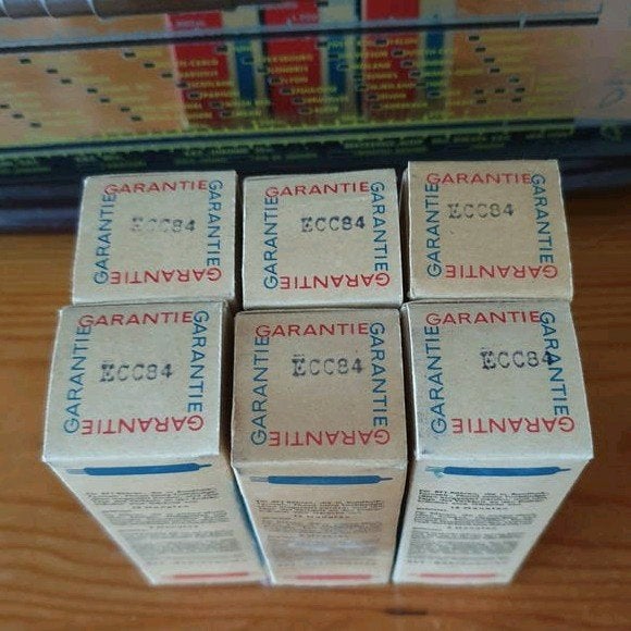 6x ECC84 buizen nieuw in doos, RFT, getest, Ophalen of Verzenden