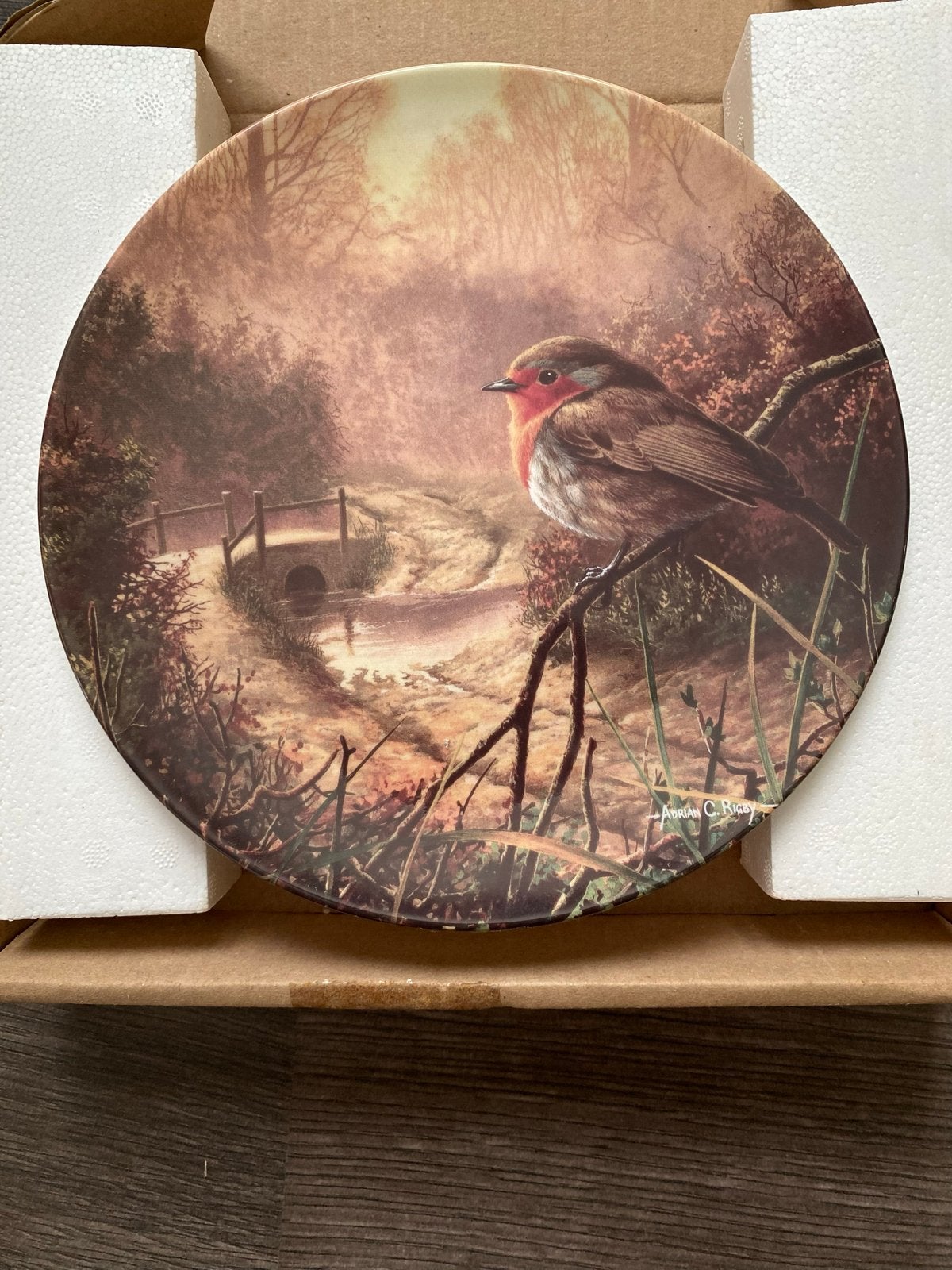 Royal Doulton 'Dawn's Bright Herald' Adrian Rigby bord, Antiek en Kunst, Ophalen of Verzenden