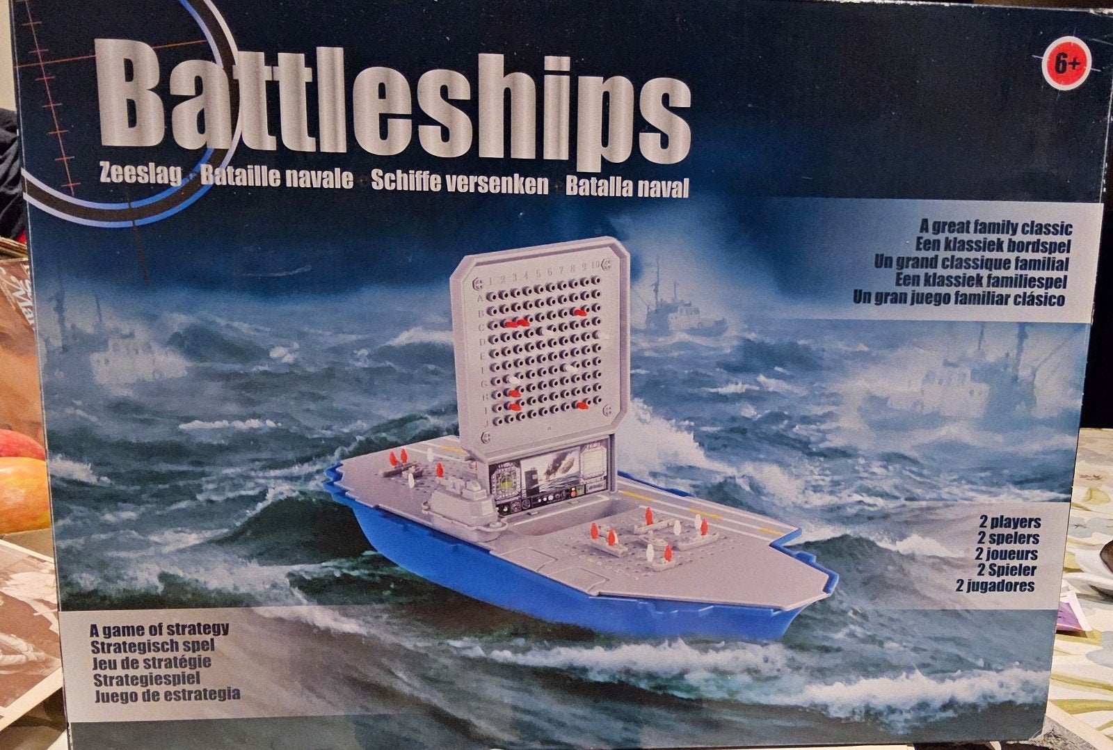 Battleships: Klassiek Zeeslag Spel - Compleet in Doos, Een of twee spelers, Ophalen of Verzenden, Gebruikt