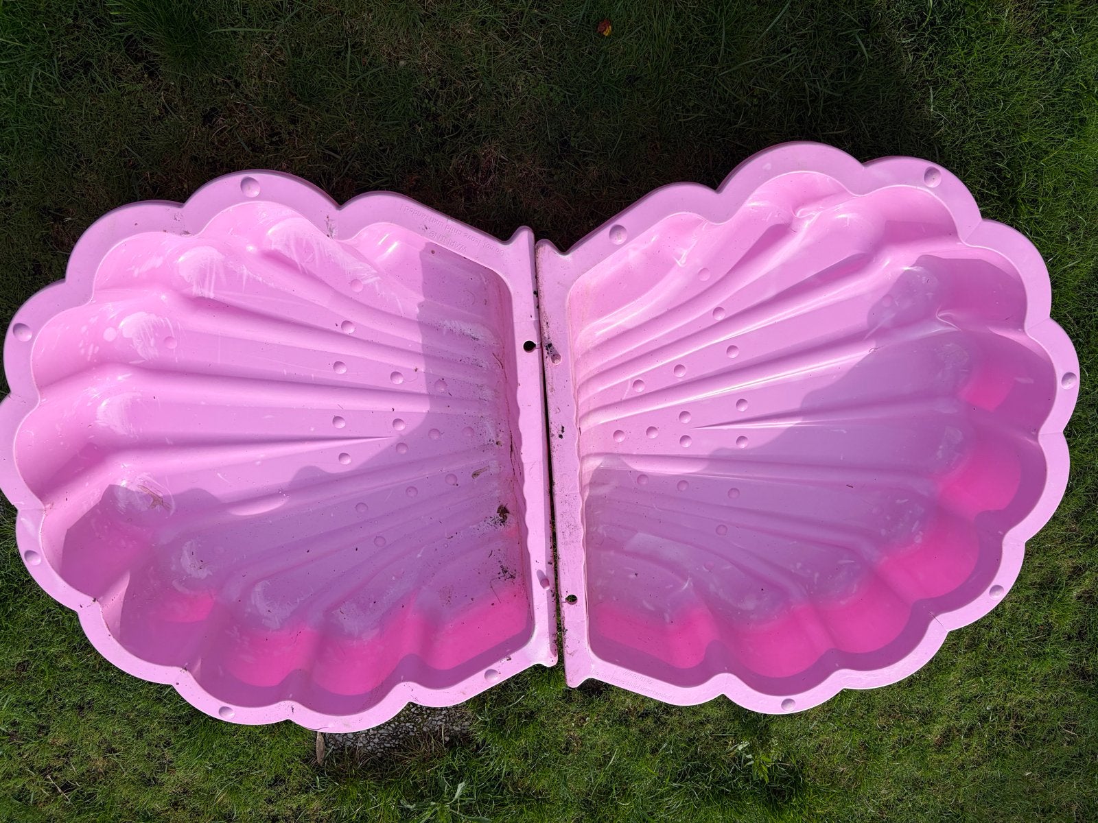 Roze schelp zandbak/waterbak - gebruikt, Ophalen, Gebruikt