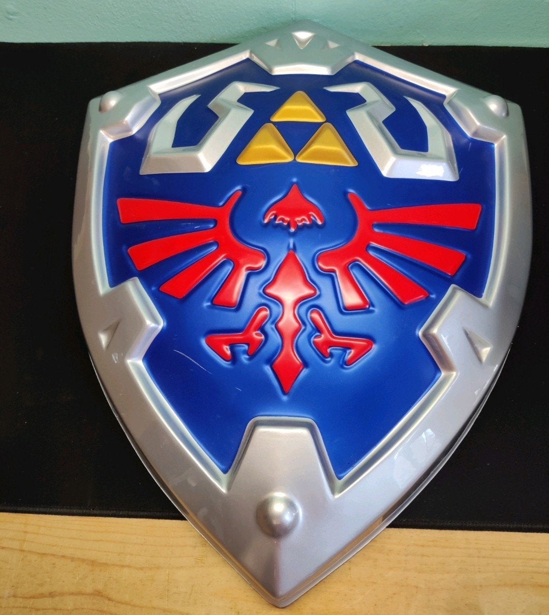The Legend of Zelda Hylian Schild Cosplay Accessoire, Ophalen of Verzenden, Gebruikt, Toneelattributen of Onderdelen