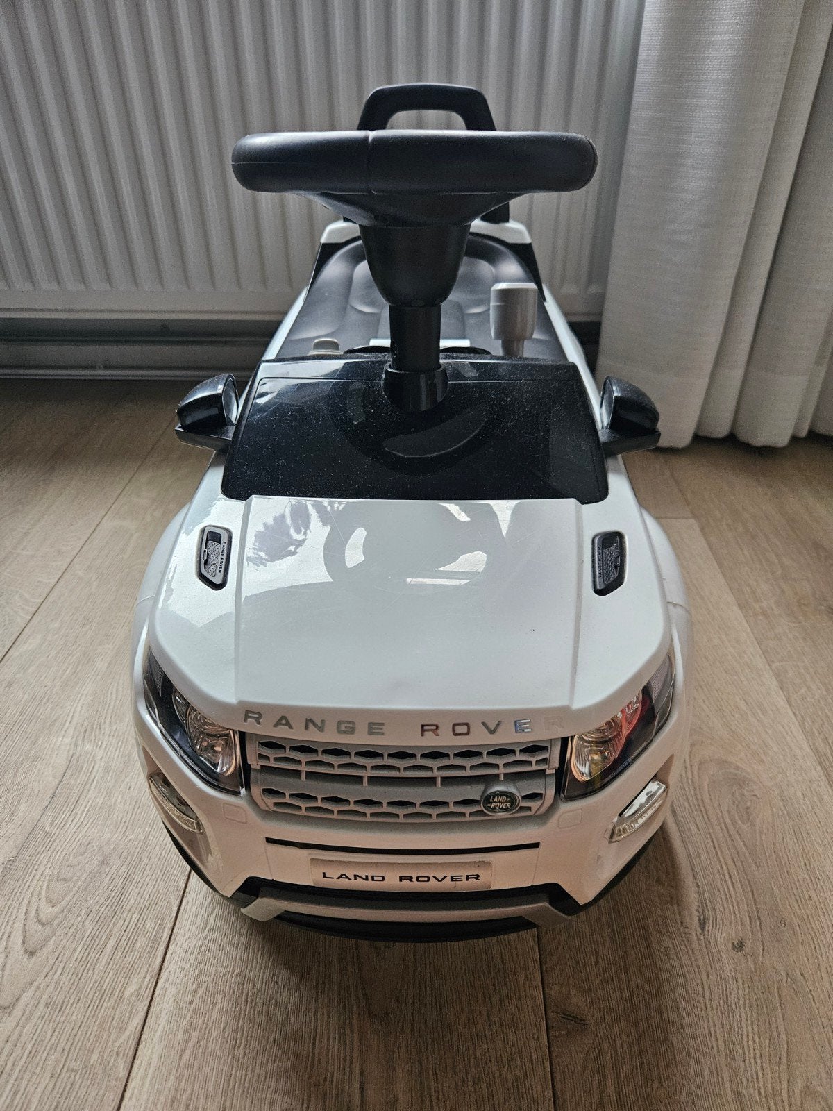 Witte Range Rover loopauto met geluid - Zeer goede staat, Ophalen, Zo goed als nieuw, Loopvoertuig