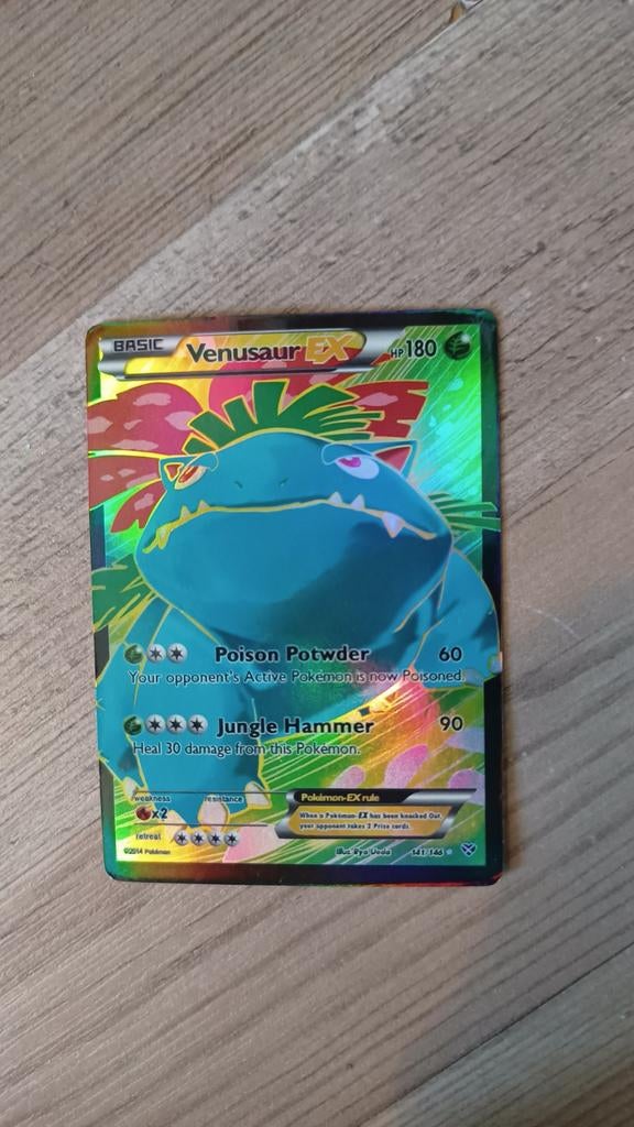 Venusaur EX Pokémon Kaart (Foil) - Lichte gebruikssporen, Ophalen of Verzenden