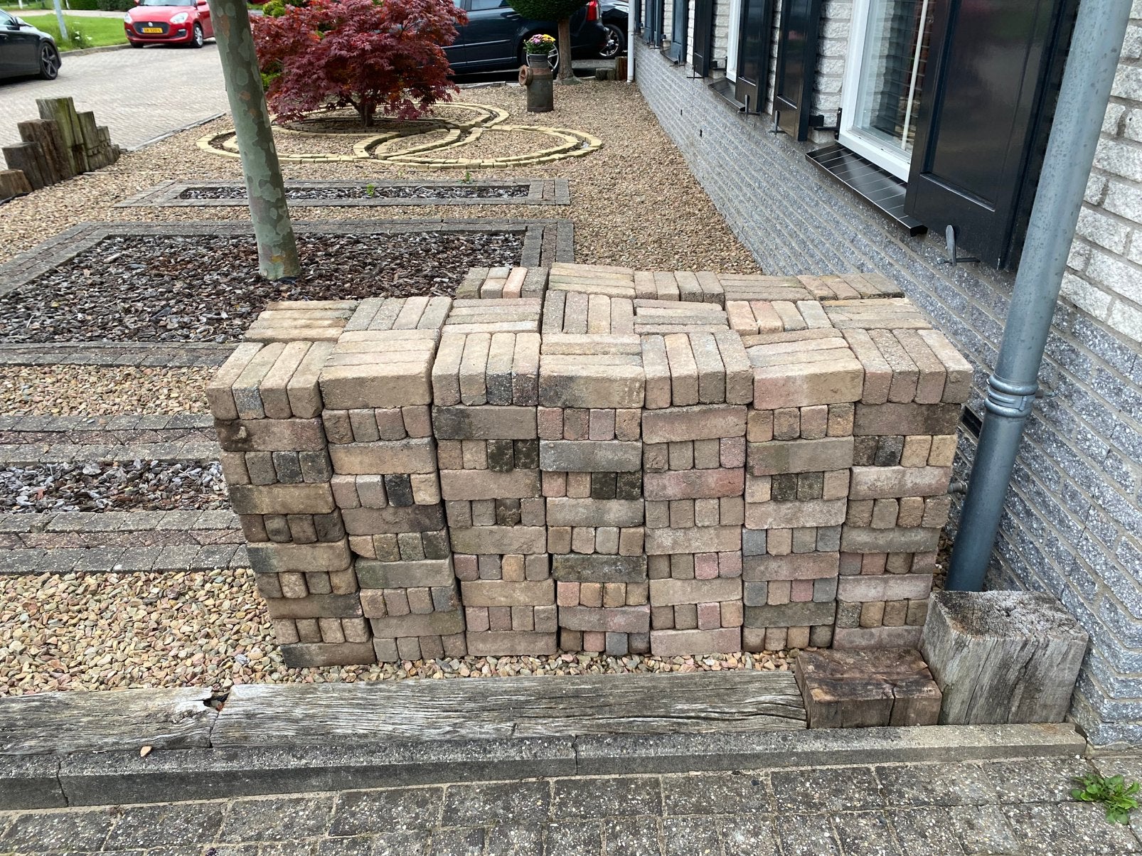 GRATIIS : Klinkers/waaltjes zomerbont, Tuin en Terras, Tegels en Klinkers, Ophalen, Klinkers, 5 tot 10 m², Zo goed als nieuw